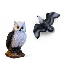 Águia Parede c/ Gancho e Coruja Afasta Pombos Passaros Pardal Maritaca Kit 2 Peças AVB DECOR Águia Parede c/ Gancho e Coruja Afasta Pombos Passaros Pardal Maritaca Kit 2 Peças AVB DECOR