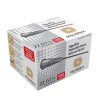 Agulha 30x0,70 22g Descartavel Esteril Hipodermica 100 Unids