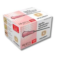 Agulha 40 x 1,20mm (18g x 1 1/2) 100 Unidades Descarpack