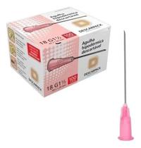 Agulha 40x1,20 18g Descartavel Esteril Hipodermica 100 Unids