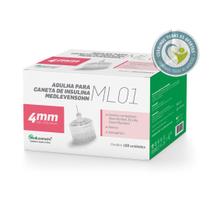 Agulha 4mm para Caneta de Insulin Medlevensohn 100 Unid
