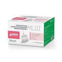 Agulha 4mm para Caneta de Insulin Medlevensohn 100 Unid