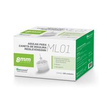 Agulha 8mm para Caneta de Insulin Medlevensohn 100 Unid Agulha 8mm para Caneta de Insulin Medlevensohn 100 Unid