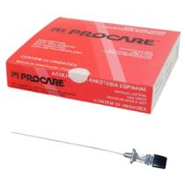 Agulha Anestesia Espinhal Raquidiana Raqui 27G x 3,5 - Caixa 25un - PROCARE