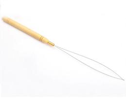 Agulha Cabo De Madeira Para Confecção De Mega Hair Agulha Cabo De Madeira Para Confecção De Mega Hair