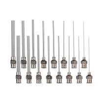 Agulha Cega De Aço Inoxidável De 15 Polegadas, 16 Peças Com Conexão Luer Lock Para Refil De Cola,