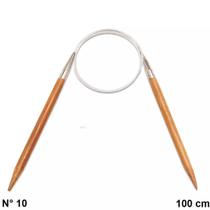 Agulha Circular Trico Bambu e Aço