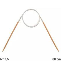 Agulha Circular Trico Bambu e Aço