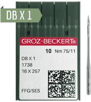 Agulha DBX1 Reta cabo fino 75/11 - Groz beckert - Groz Beckert