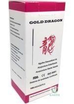 Agulha de Acupuntura 30x75mm cx c/ 100 unid Gold Dragon