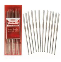 Agulha De Crochê Aço Niquelado Círculo 12 Unid 1,25 a 1,75mm Agulha De Crochê Aço Niquelado Círculo 12 Unid 1,25 a 1,75mm