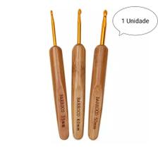 Agulha de Crochê Cabo De Bambu Círculo Barroco