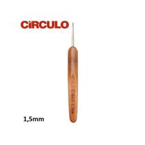 Agulha de Crochê Clea Cabo Bambu Círculo 1,5mm Agulha de Crochê Clea Cabo Bambu Círculo 1,5mm
