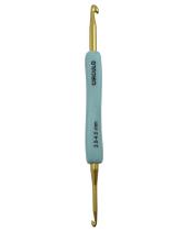 AGULHA DE CROCHE EMBORRACHADA SOFT PONTA DUPLA 2,5MM/4,5MM CIRCULO - Ideal para Artesanato AGULHA DE CROCHE EMBORRACHADA SOFT PONTA DUPLA 2,5MM/4,5MM CIRCULO - Ideal para Artesanato