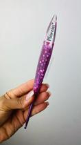 Agulha De Crochê Personalizada Em Resina Roxo 4,5mm