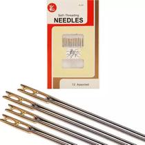 Agulha de Mão de Cego 12 unidades Costura Colocar linha Agulha de Mão de Cego 12 unidades Costura Colocar linha