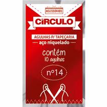 Agulha de Mão Tapestry Tapeçeiro Tapeceçaria N. 14 pra Bordar Círculo - 10 Unidades Agulha de Mão Tapestry Tapeçeiro Tapeceçaria N. 14 pra Bordar Círculo - 10 Unidades