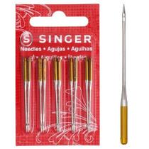 Agulha de Máquina Singer 2045 Ponta Bola - 10 Unidades Agulha de Máquina Singer 2045 Ponta Bola - 10 Unidades