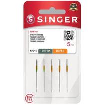 Agulha de Máquina Singer Caseira Ponta Bola 2045 Pct C/ 05 un Sortidos Sortidos:10/12