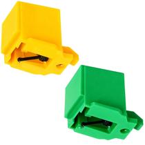 Agulha de reposição Stfedc 2 unidades (amarelo + verde) compatível com AT-LP60X Agulha de reposição Stfedc 2 unidades (amarelo + verde) compatível com AT-LP60X