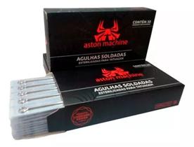 Agulha de tatoo aston p/ rotativa e bubina 035-07mg -c/50un