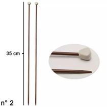 Agulha de Tricô Plástica Cabo Longo 2,0mm - Circulo Agulha de Tricô Plástica Cabo Longo 2,0mm - Circulo