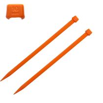 Agulha De Tricô Plástico - Diversos Tamanhos - 1 Par -Nybc