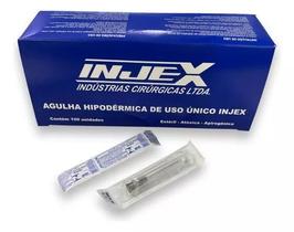 AGULHA DESCARTÁVEL 30,00 x 7,0 C/100 ( 22G1 1/4" ) PRETO INJEX AGULHA DESCARTÁVEL 30,00 x 7,0 C/100 ( 22G1 1/4" ) PRETO INJEX