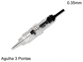 Agulha Easy Click Para Micropigmentação 3 Pontas Circular