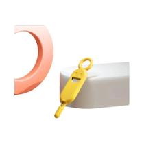 Agulha Ejetora De Cartão Dual SIM Com Suporte, Estojo De Armazenamento Anti-Perda 2 Em 1