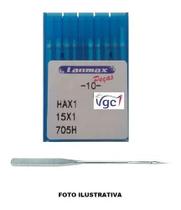 Agulha Hax1 Nº 80/12 Para Máquina Doméstica - Pct com 10 Unidades Lanmax