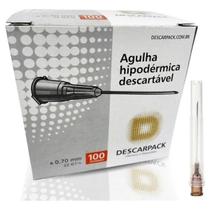 Agulha Medix 25x0,70mm 22g Hipodérmica 100 Unidades Agulha Medix 25x0,70mm 22g Hipodérmica 100 Unidades