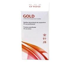 Agulha para Acupuntura Gold Caixa C/ 100 Unidades 0,25X30MM - GoLdLife
