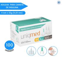 Agulha Para Caneta 4mm 32G Fina - Uniqmed