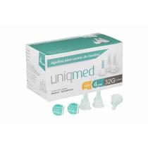 Agulha para Caneta de I nsulina 4mm 32G 0,23mm c/ 100 Uniqmed