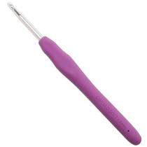 Agulha para Crochê Cabo Emborrachado Ponta em Alumínio Inoxidável Soft Original Círculo Agulha para Crochê Cabo Emborrachado Ponta em Alumínio Inoxidável Soft Original Círculo