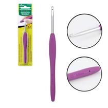 Agulha para Crochê Clover Amour 4.0mm Roxo 14cm