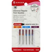 Agulha para máquina de costura SINGER Regular Point 80/12, 90/14, 100/16 Agulha para máquina de costura SINGER Regular Point 80/12, 90/14, 100/16
