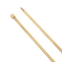 Agulha para Tricô de Bambu - 38cm @pragentemiuda