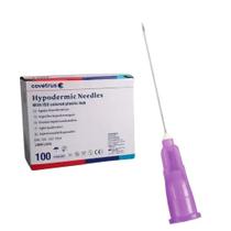 Agulha roxa 24g 0.55 x 25 mm c/100un Agulha roxa 24g 0.55 x 25 mm c/100un