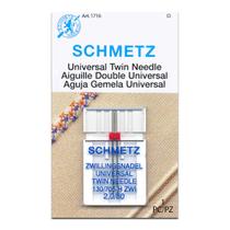 Agulha Schmetz Dupla 130/705 H-ZWI 2,0 Pontos Decorativos Agulha Schmetz Dupla 130/705 H-ZWI 2,0 Pontos Decorativos