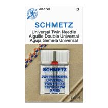 Agulha Schmetz Dupla 130/705 H-zwi 2,5 Pontos Decorativos
