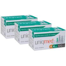 Agulha Verde para Caneta Universal Insulin a Uniqmed 4mm 32G 0,23MM Kit com 300 Unidades Agulha Verde para Caneta Universal Insulin a Uniqmed 4mm 32G 0,23MM Kit com 300 Unidades