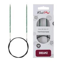 Agulhas circulares fixas KnitPro Dreamz 40cm, tamanho americano 4
