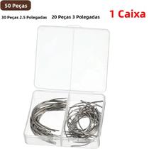 Agulhas De Aço Curvadas Tipo C Para Trançar Cabelo De 2,5 a 3 Polegadas, 50 Peças, Alfinetes De