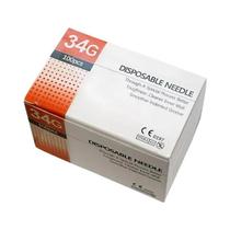 Agulhas de Tatuagem 34G (100 Peças) - 1,5mm, 2,5mm e 4mm - Seringas para Micropigmentação