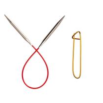 Agulhas de tricô circulares ChiaoGoo Red 23 cm US 4 (3,5 mm)