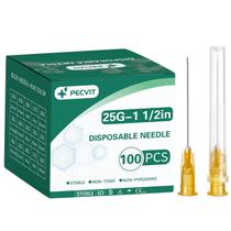 Agulhas Garfily 25G 3,8 cm Luer Lock, pacote com 100 Agulhas Garfily 25G 3,8 cm Luer Lock, pacote com 100