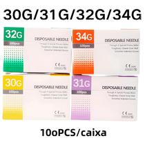 Agulhas Hipodérmicas Descartáveis (30G, 32G, 34G) - Pacote com 100 Unidades - Esterilizadas