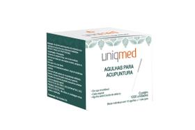 Agulhas p acupuntura 0,25x15mm uniqmed c/1000 Agulhas p acupuntura 0,25x15mm uniqmed c/1000